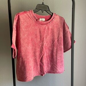 Acid Wash Boxy Crop